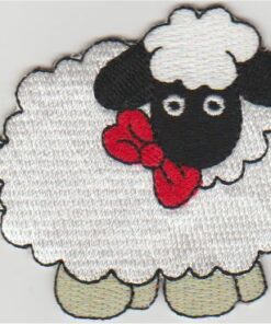 Schaap stoffen opstrijk patch