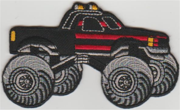Monster Truck Applikation zum Aufbügeln