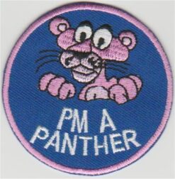Pink Panther Applikation zum Aufbügeln