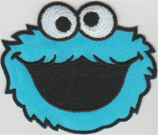 Koekiemonster stoffen opstrijk patch