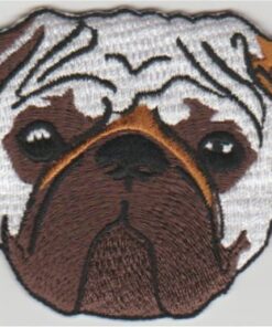 Bulldog stoffen opstrijk patch