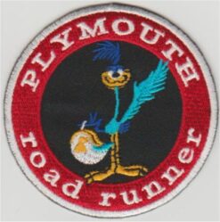 Plymouth Road Runner stoffen opstrijk patch