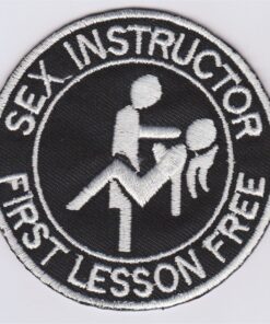 Instructeur de sexe Applique fer sur patch