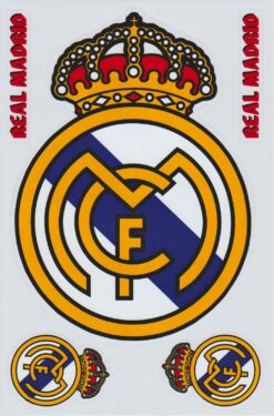 Planche d'autocollants du Real Madrid