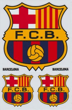 Planche d'autocollants du FC Barcelone