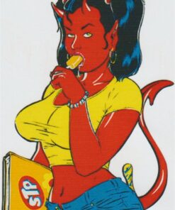 Hot Rod Coop Devil STP Pin Up Aufkleber