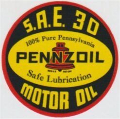 Autocollant d'huile moteur Pennzoil
