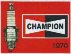 Champion 1970 sticker