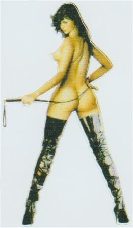 Pin-Up-Girl-Aufkleber