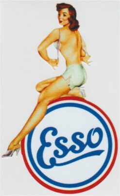 Esso Pin Up Girl sticker