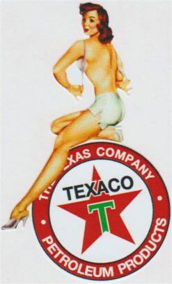 Sticker Texaco Pin Up Girl