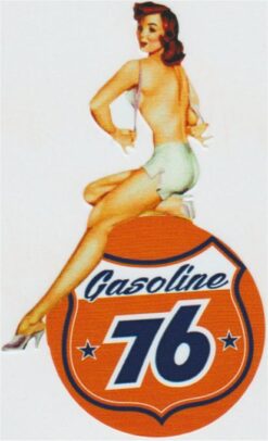 76 Gasoline Pin Up Girl sticker