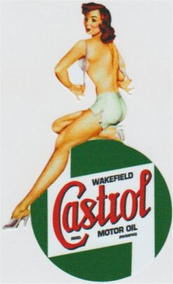 Castrol Pin Up Girl sticker
