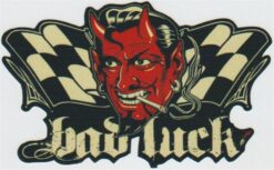 Duivel Bad Luck sticker