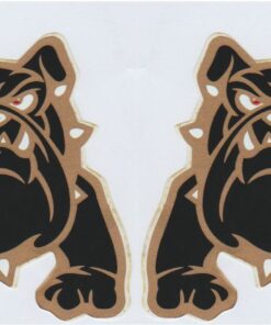 Bulldog sticker set