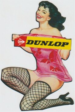 Dunlop Pin Up Girl Aufkleber