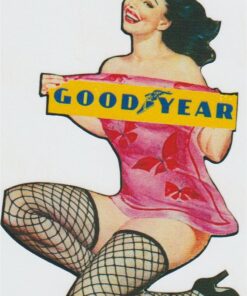 Goodyear Pin Up Girl Aufkleber