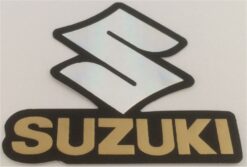 Sticker Suzuki logo chromé