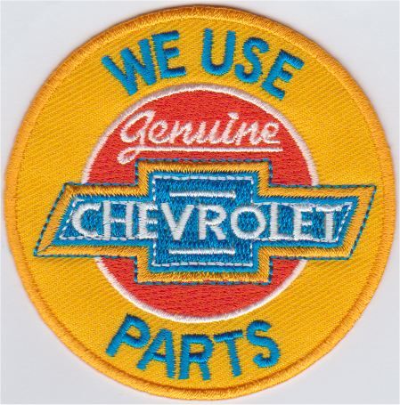 Chevrolet-Originalteile-Stoffaufnäher zum Aufbügeln