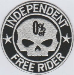 Independent Free Rider 0% stoffen opstrijk patch