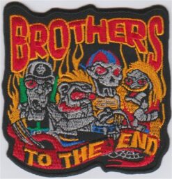 Brothers to the end stoffen opstrijk patch