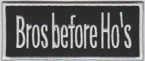 Bros before Ho's Aufnäher zum Aufbügeln