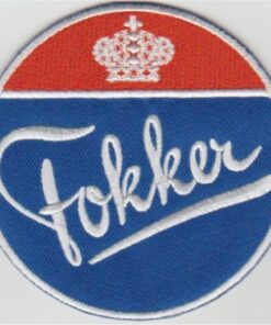 Fokker stoffen opstrijk patch