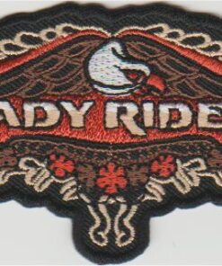 Lady Rider stoffen opstrijk patch