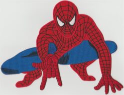 Spiderman stoffen opstrijk patch