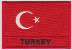 Turkije vlag stoffen opstrijk patch