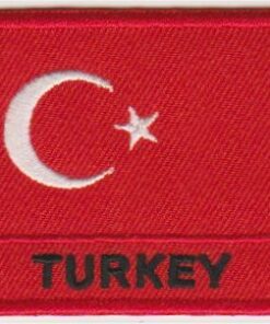 Turkije vlag stoffen opstrijk patch