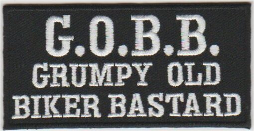 GOBB Grumpy Old Biker Bastard Aufnäher zum Aufbügeln