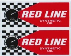 Red Line-Aufkleberset für synthetisches Öl