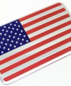 Plaque en aluminium drapeau USA