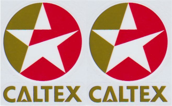 Caltex-Aufkleberset