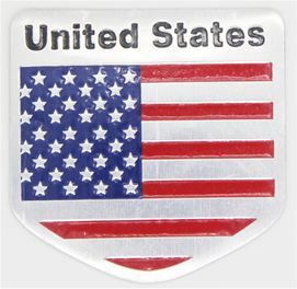 USA vlag Aluminium plaatje