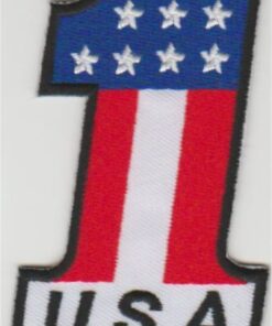 USA Flag No. 1 Applique Iron On Patch