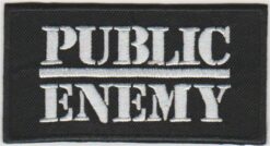 Public Enemy Stoffaufnäher zum Aufbügeln