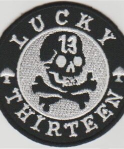 Lucky 13 Stoffaufnäher zum Aufbügeln