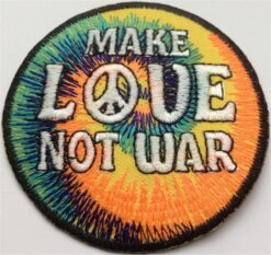 Make Love not War Applikation zum Aufbügeln