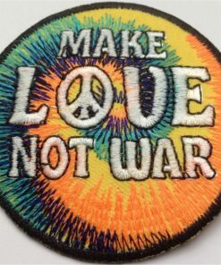 Make Love not War stoffen opstrijk patch