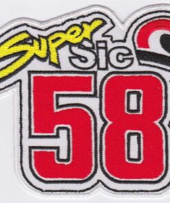 Marco Simoncelli Super Sic 58 stoffen Opstrijk patch