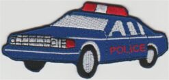 Polizeiauto-Applikation zum Aufbügeln