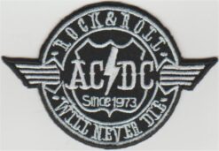 ACDC Rock n Roll stoffen Opstrijk patch