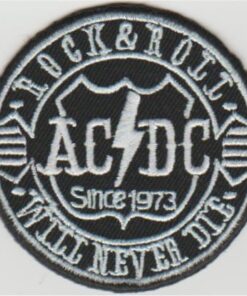 ACDC Rock n Roll stoffen Opstrijk patch