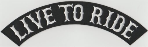 Live To Ride stoffen opstrijk patch