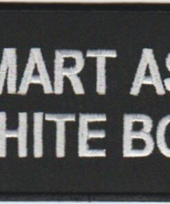 Smart ass white boy stoffen opstrijk patch