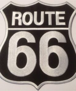 Route 66 Applikation zum Aufbügeln