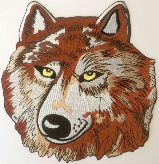 Wolf stoffen opstrijk patch