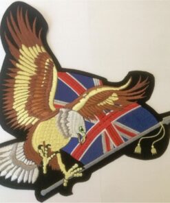 Adelaar Union Jack stoffen opstrijk patch